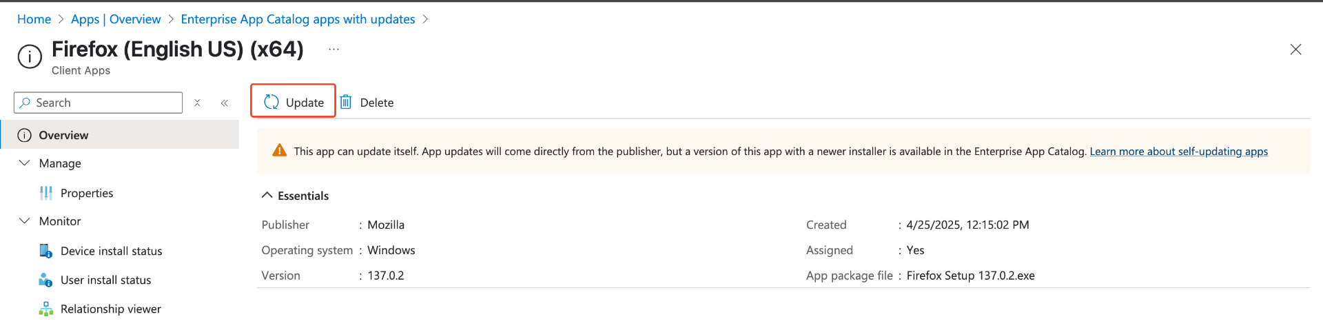 Update App