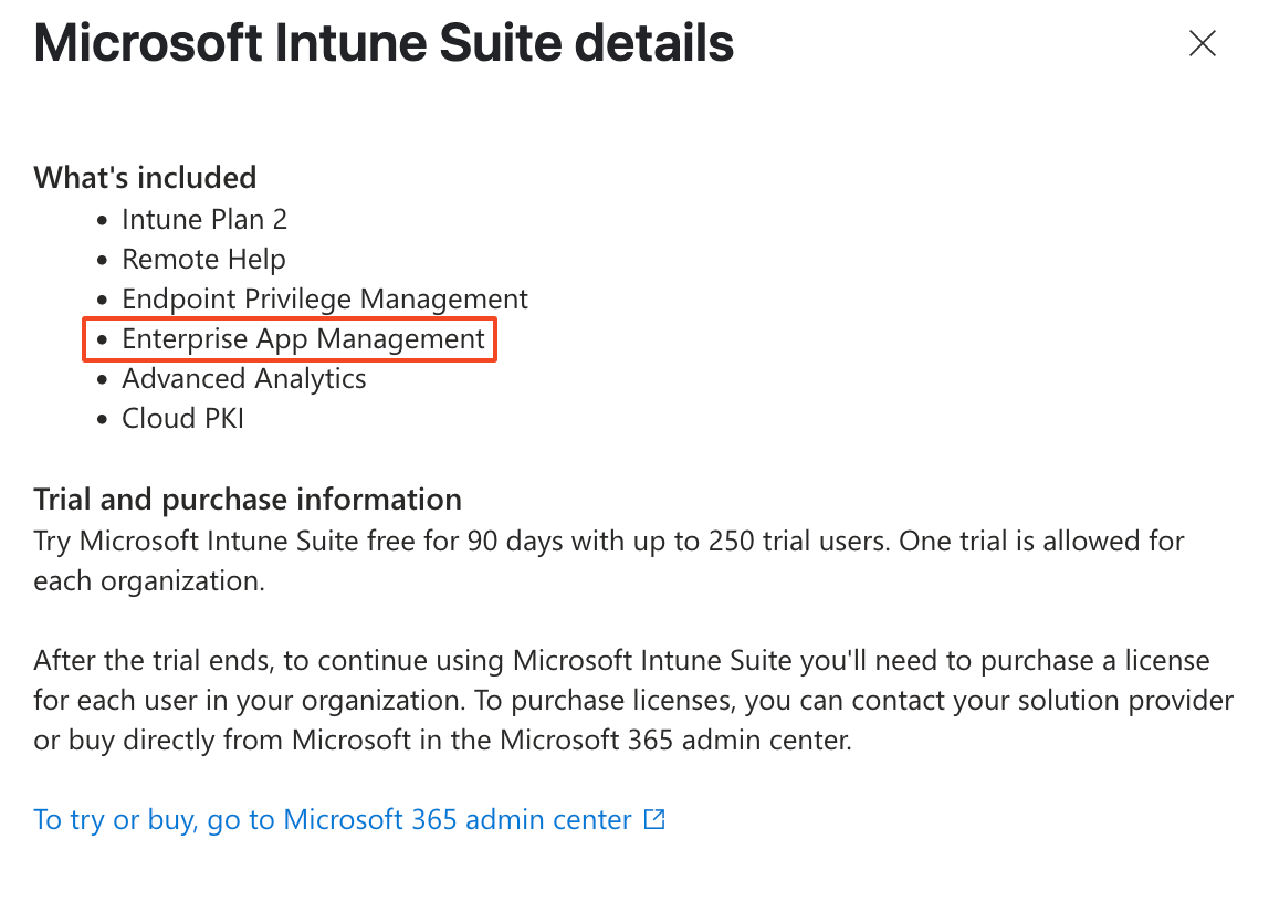 Intune Suite features