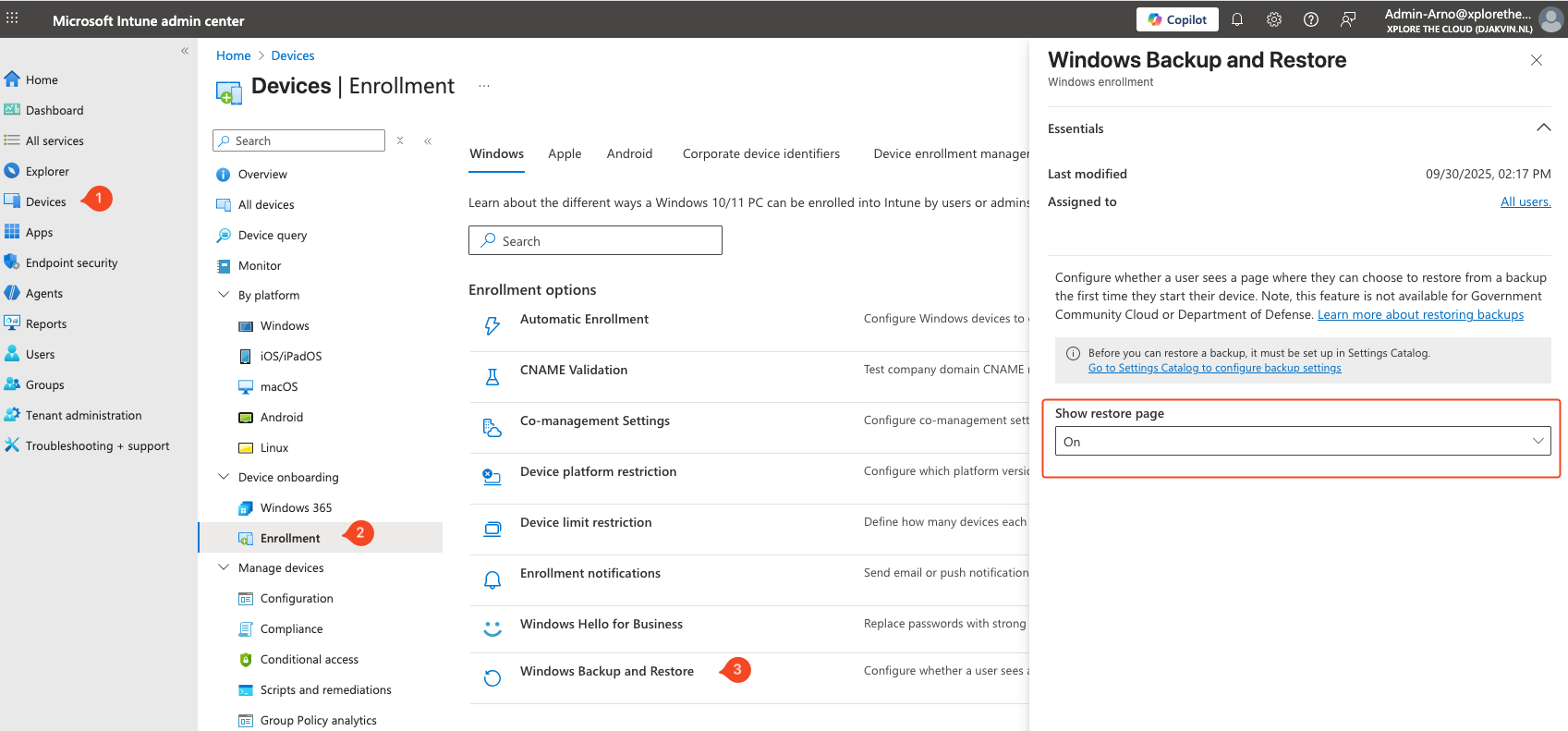 Windows Backup and Restore