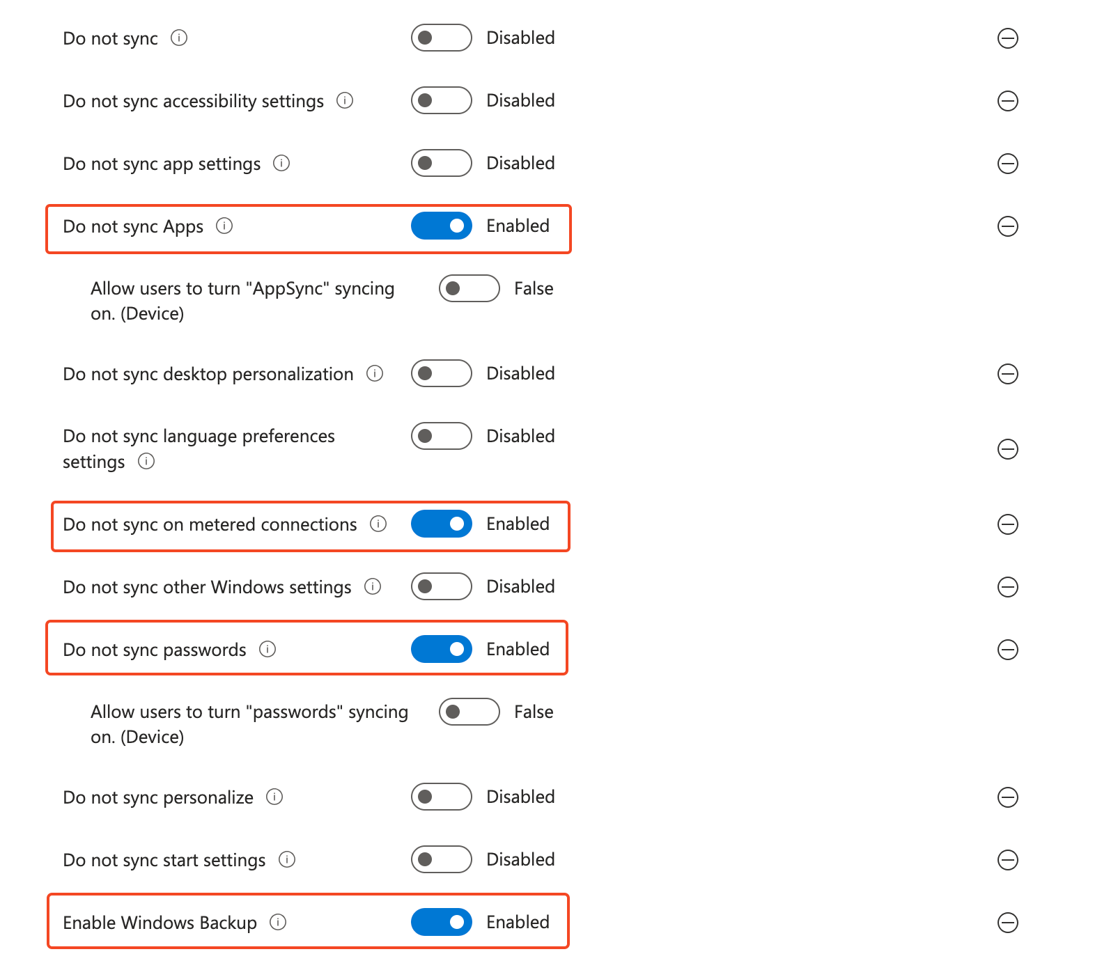 Settings Catalog - Sync your Settings