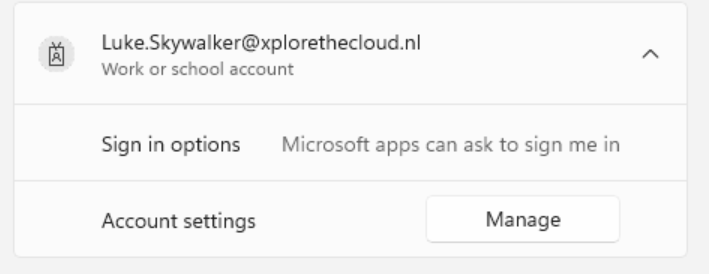 Work or School account