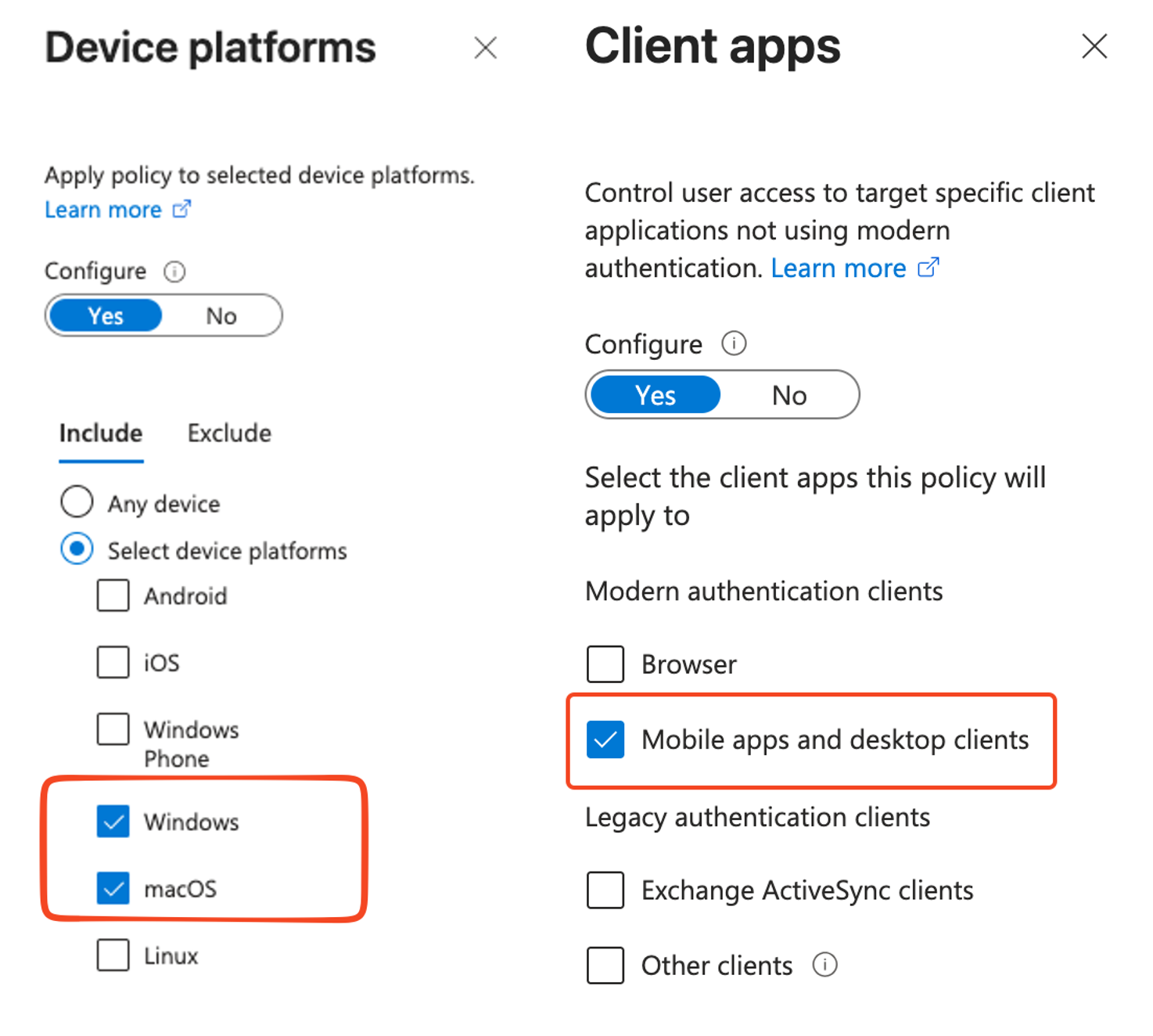 CA rule - Platforms & Client apps