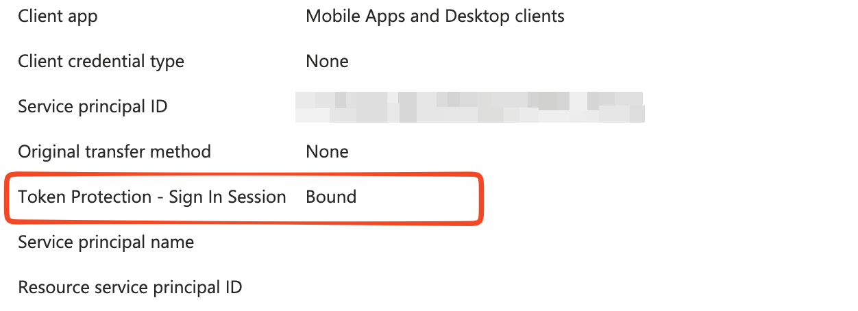 User sign-ins Bound status