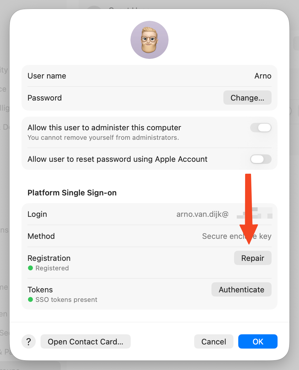 PSSO - re-registration
