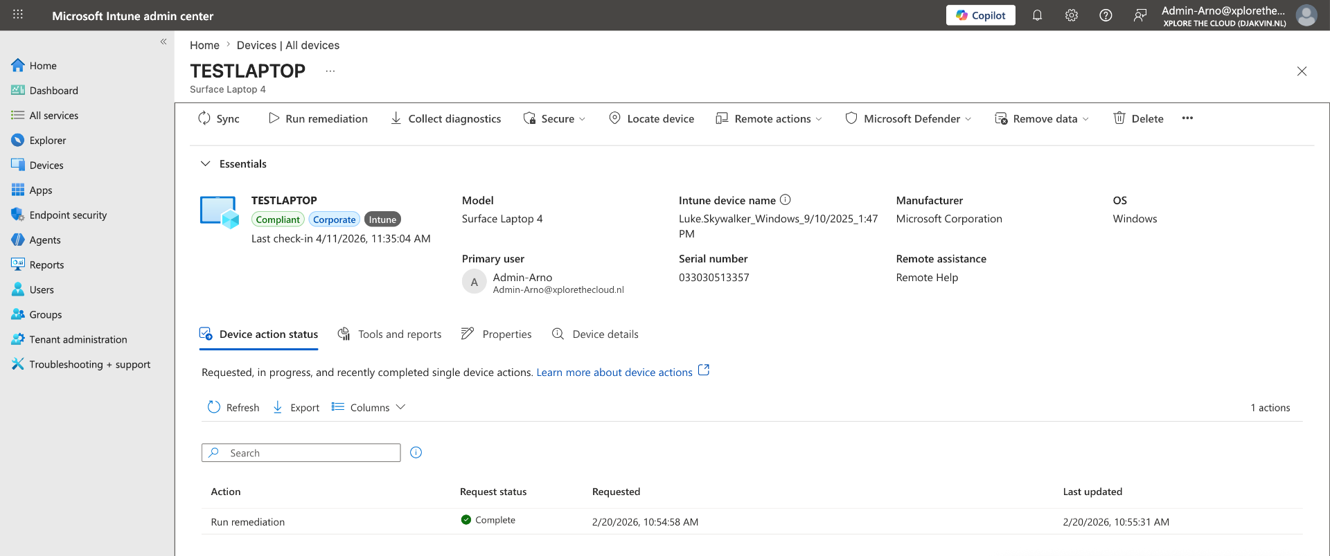 New device view
