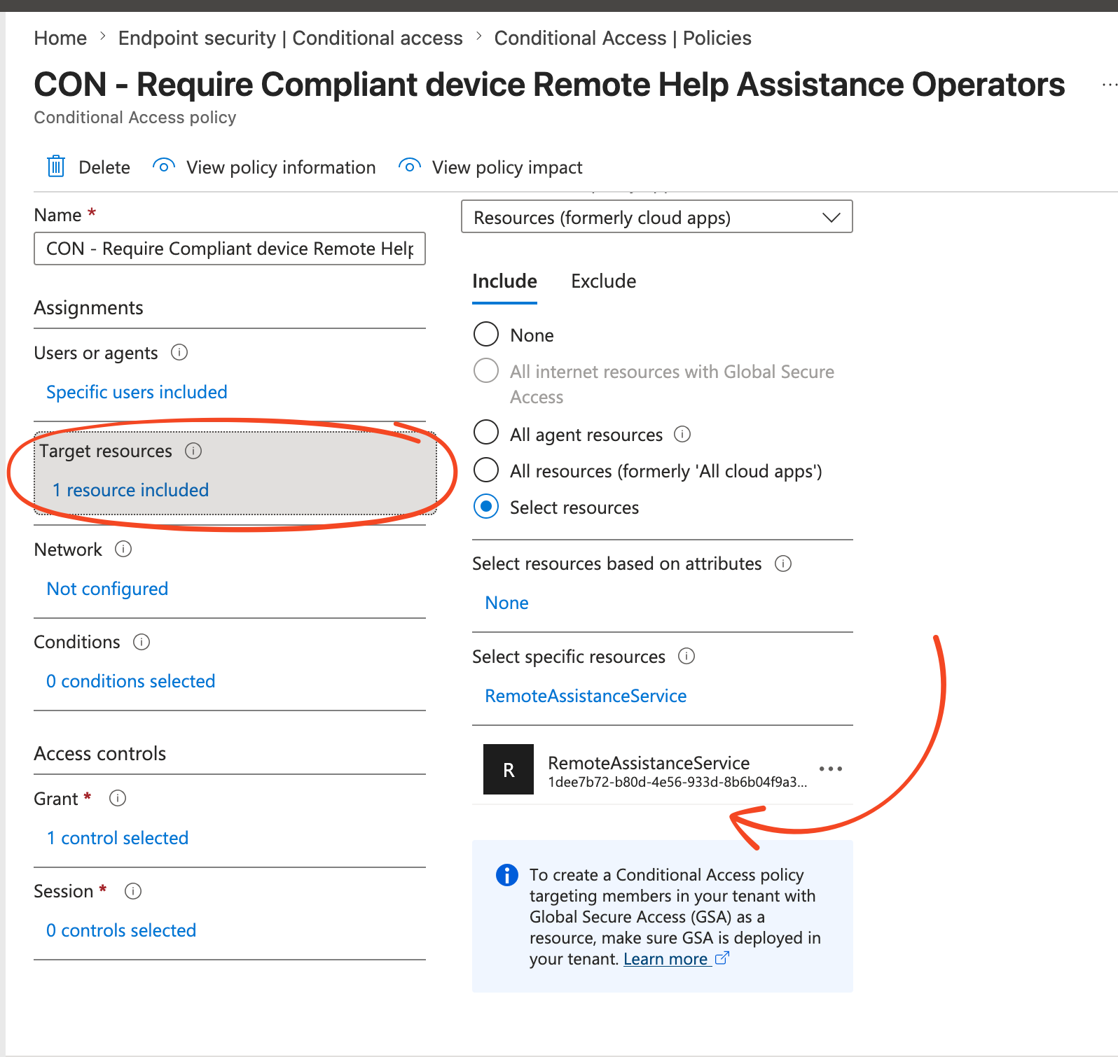 Conditional Access - Remote Help
