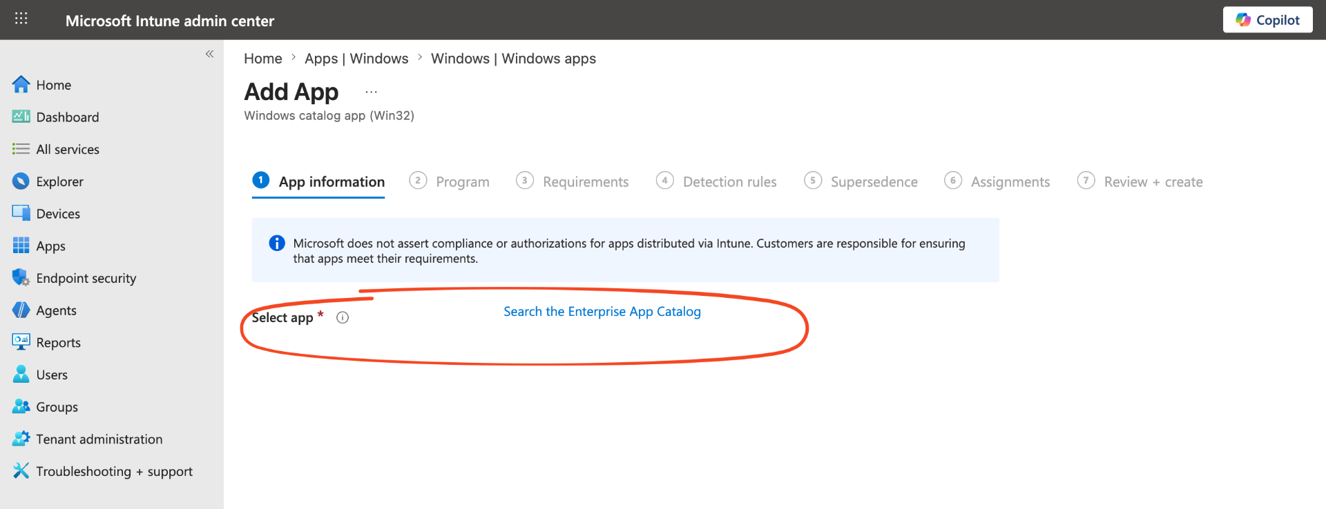 Enterprise Catalog apps